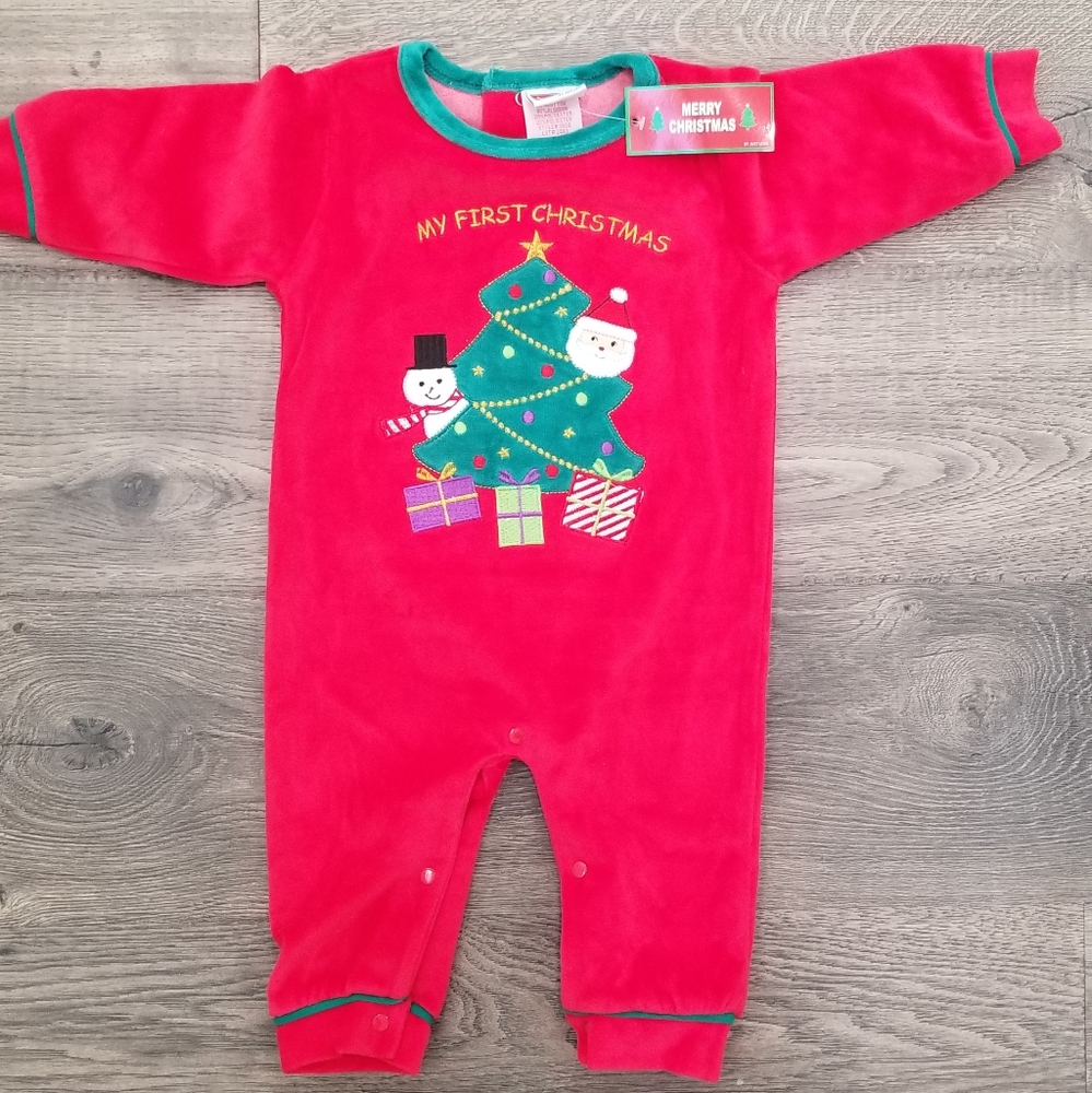My First Christmas One Piece Outfit 12 month